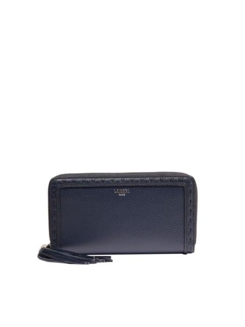 tassel zip-around wallet