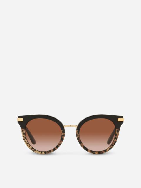 Half print sunglasses