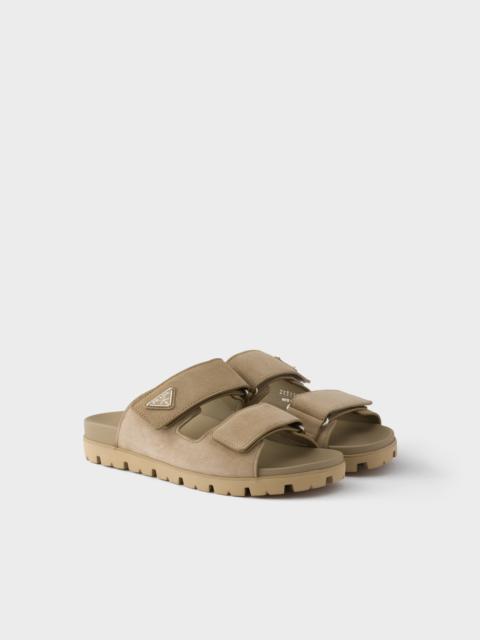 Suede band sandals