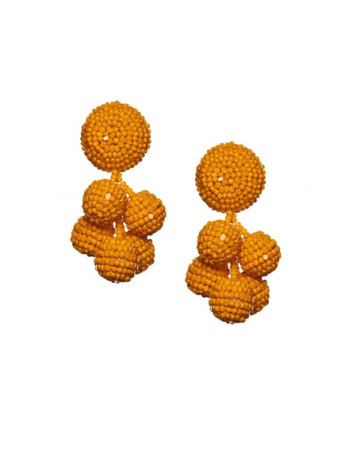 MINI COCONUTS EARRINGS - TANGERINE