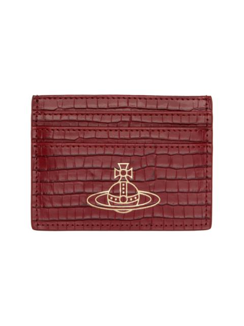 Red Flat Card Holder