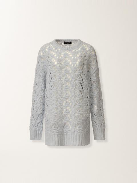 Platinum mohair sweater
