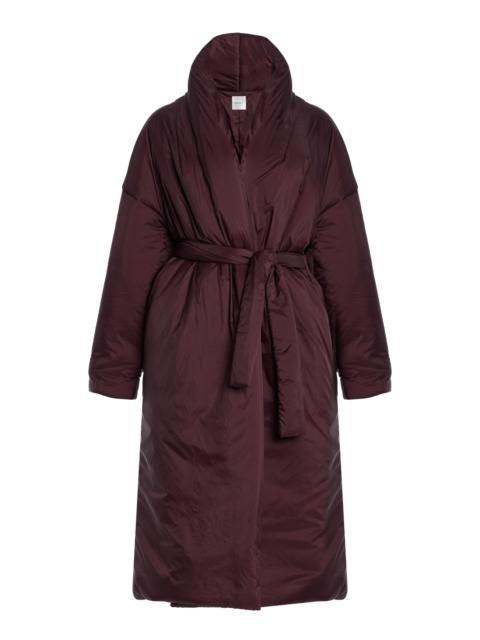 Bo Shawl-Collar Puffer Coat burgundy
