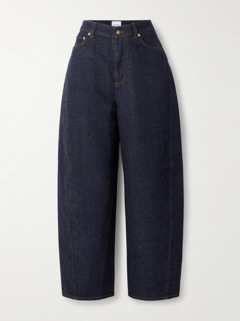 Cropped High-rise Barrel-leg Jeans