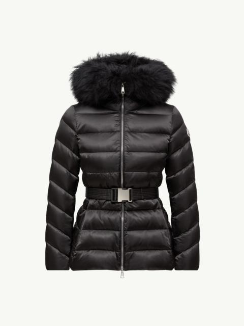 Cupidone Hooded Shearling-Trimmed Short Down Jacket