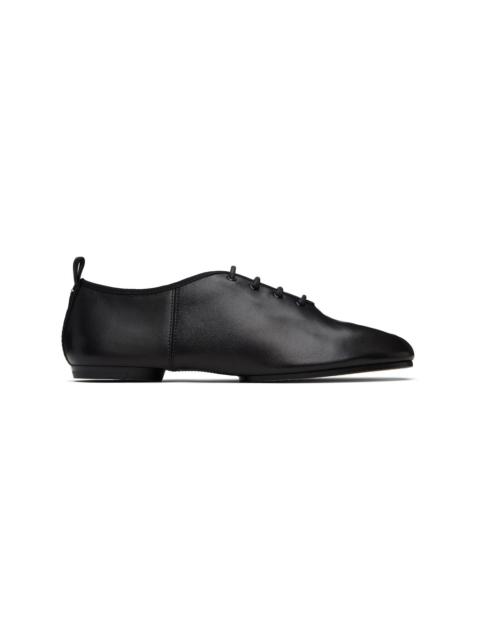 Black Tabi Jazz Lace-Up Derbys