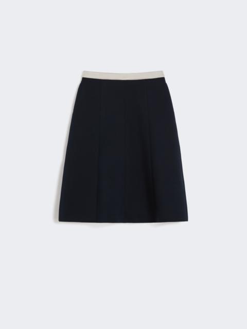 ABACO Pleated jersey skirt