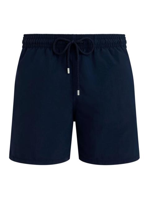 SINGLE COLOR SWIMSUIT WITH ENGRAVED LOGO