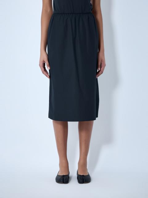 Elasticated Waist Midi Skirt