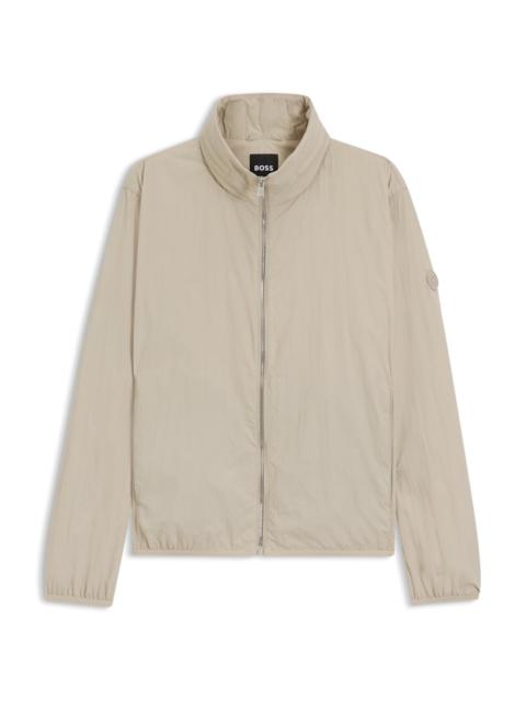 WATER-REPELLENT JACKET WITH DOUBLE B MONOGRAM PATCH