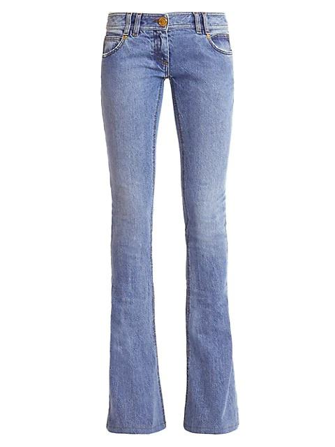 Monogram Low-Rise Bootcut Jeans