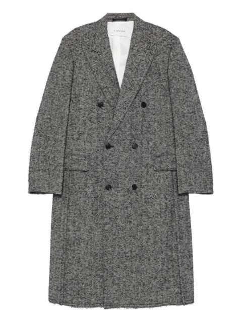 double-breasted tailored coat