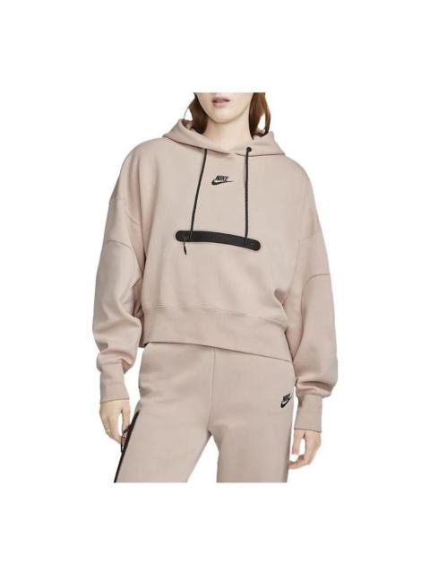 (WMNS) Nike Sportswear Tech Fleece Pullover Hoodie 'Light Brown' DR4974-601