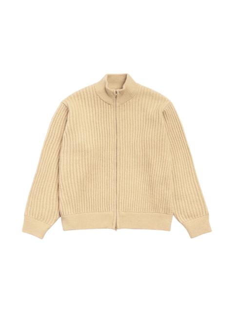 Stussy Lambs Wool Zip Sweater Sand