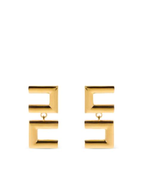 deconstructed logo earrings