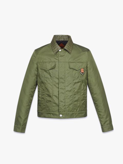 Jacket in ECONYL® and Monogram Print Leather