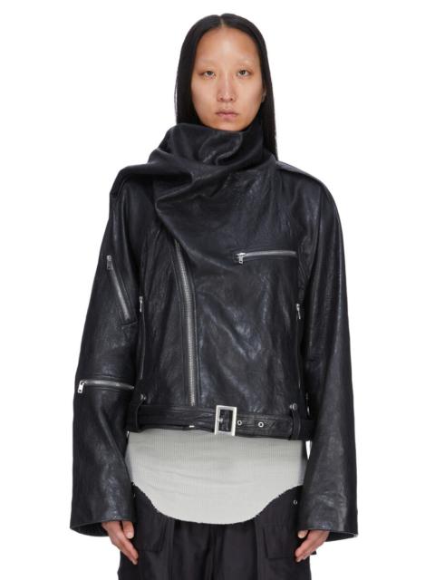 Scarf Light leather biker jacket
