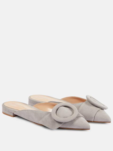 Suede ballet flats