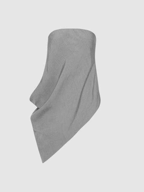 Strapless Asymm Drape Top - Mist