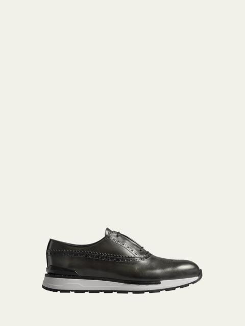 Men's Fast Track Brogue Leather Sneakers