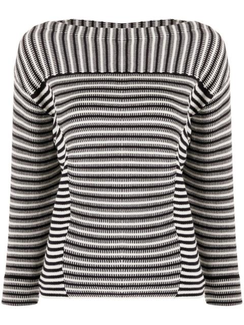 striped knit jumper