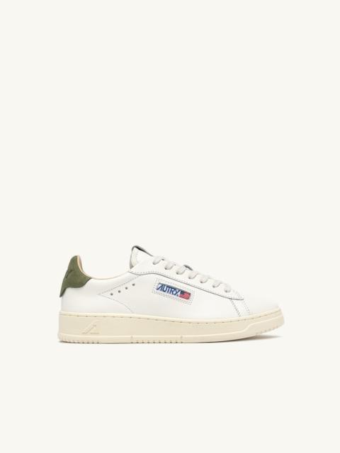 DALLAS LOW SNEAKERS IN LODEN GREEN AND MARSHMALLOW LEATHER