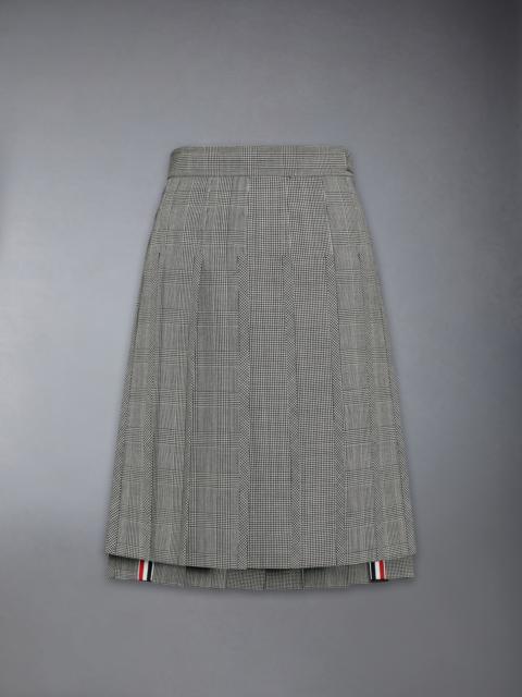 FUNMIX HOUNDSTOOTH FRESCO PLEATED SKIRT
