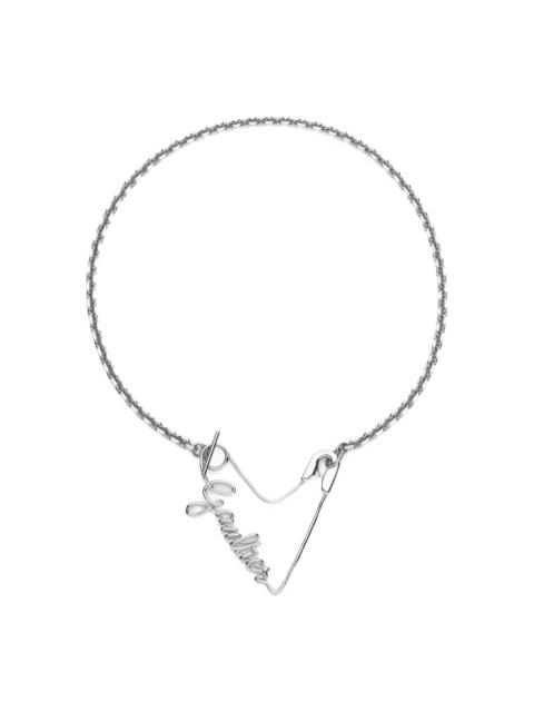 logo-lettering necklace