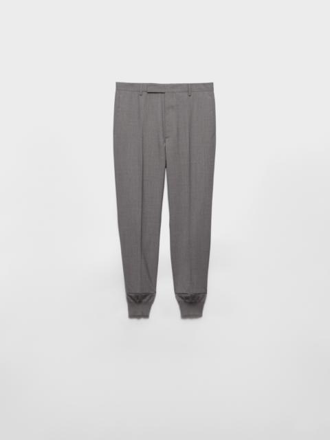 Wool joggers