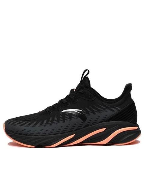 (WMNS) ANTA Leather Running Shoes 'Black Orange White' 122045522-6