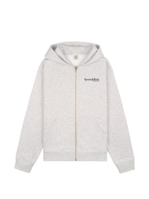 Run Club zipped hoodie