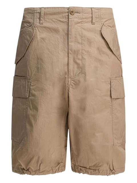 cargo-pocket cotton shorts