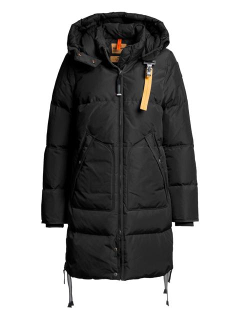 hooded quilted coat