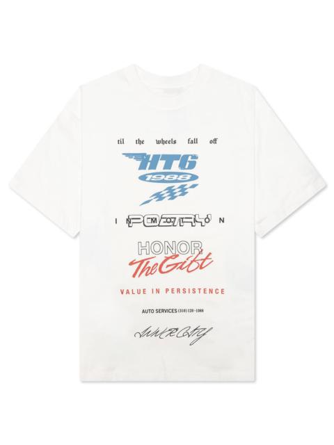PERSISTENCE RACE TEE - WHITE