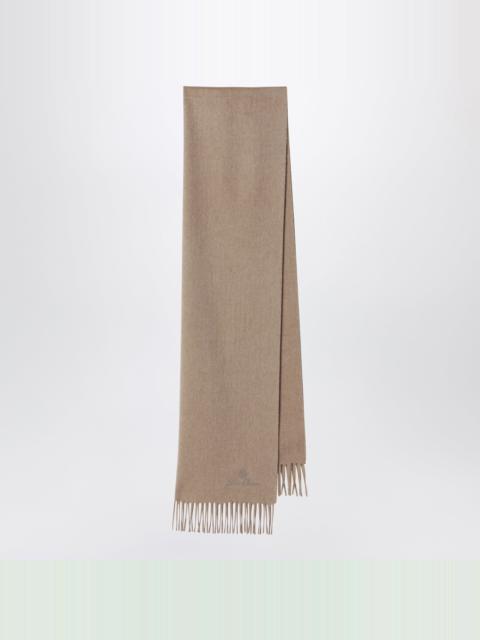 Pink-beige cashmere scarf