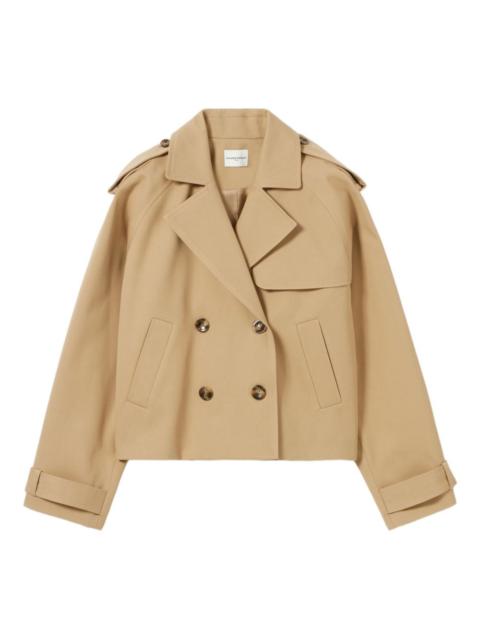 cropped trench jacket