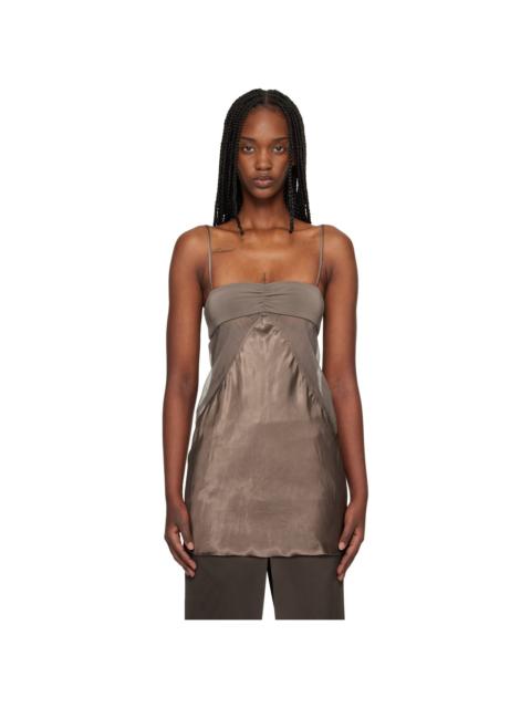 Gray Temple Combo Slip Top