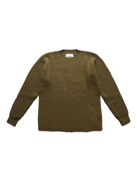 cable-knit sweater