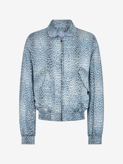 Reversible Bomber Jacket with Baby Jaguar Print