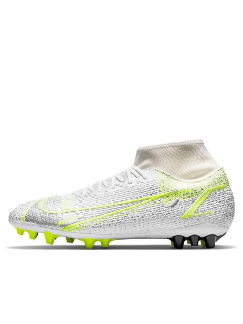 Nike 14 Mercurial Superfly 8 AG Artificial Grass 'White Green' CV0842-107