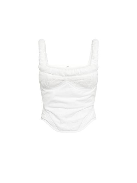 Regenerated Household Linen Corset Top