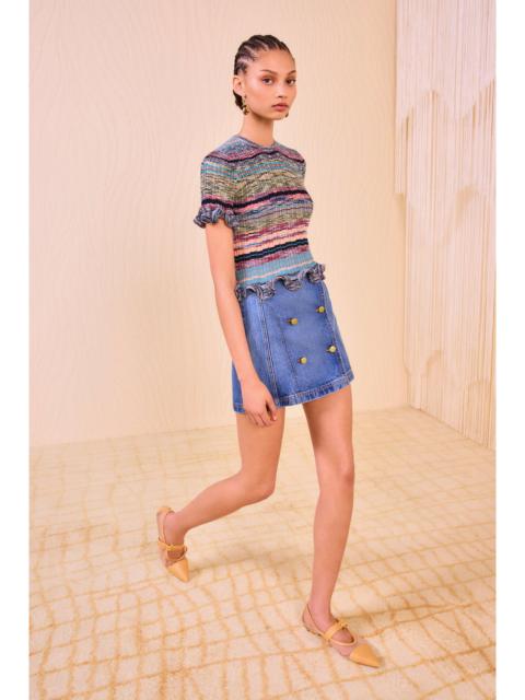 Miya Short Sleeve Knit Top