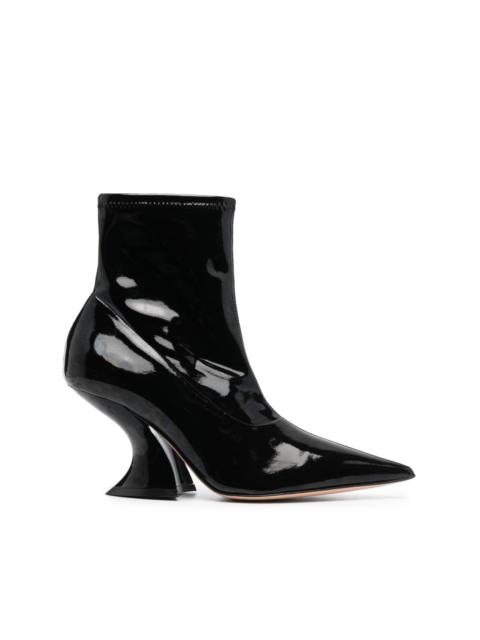 Elodie 80mm leather ankle boots