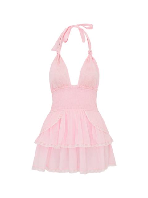 Deanna Heritage Halter Mini Dress