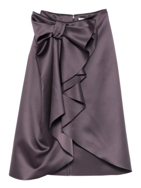 bow-detail midi skirt