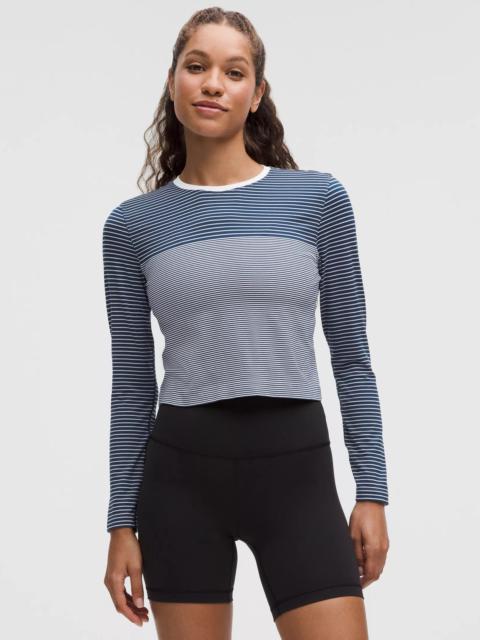 Seamless Classic-Fit Mariner Stripe Long-Sleeve Shirt
