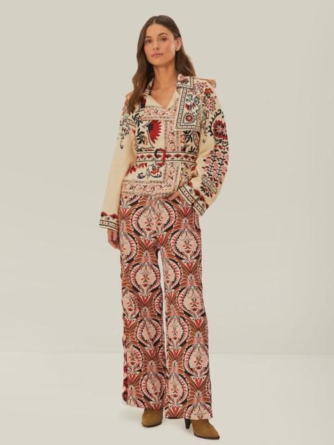 Brown Pineapple Jewelry Pants