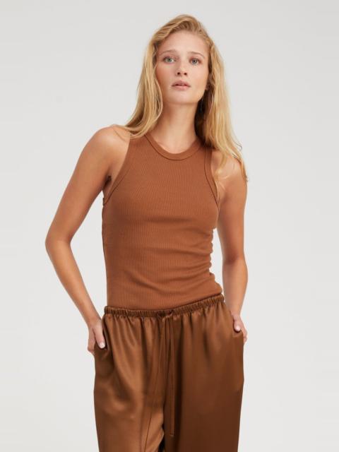 CHESTNUT RIB RACER TANK