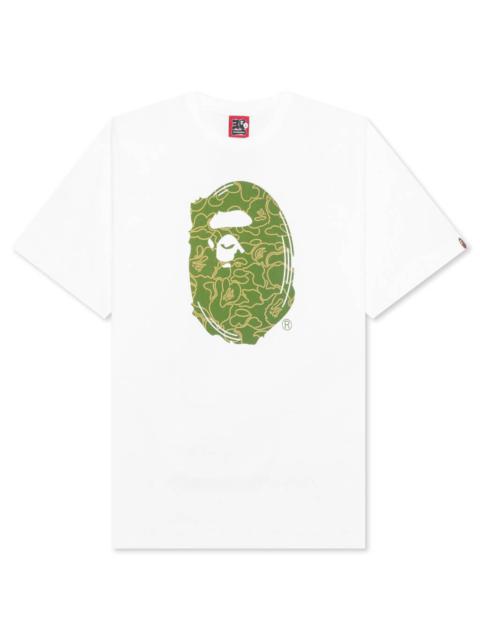 BAPE 30TH ANNIVERSARY TEE #1 M - WHITE/GREEN