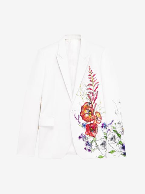 Meadow Floral Single-breasted Jacket